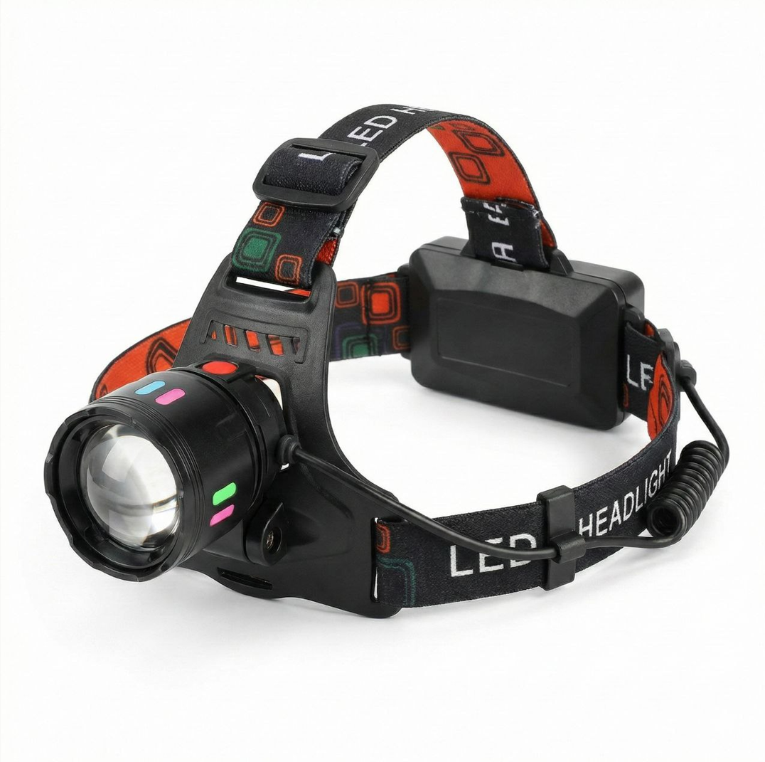 كشاف رأس احترافي LED – بعدسة قوية - الصورة 3