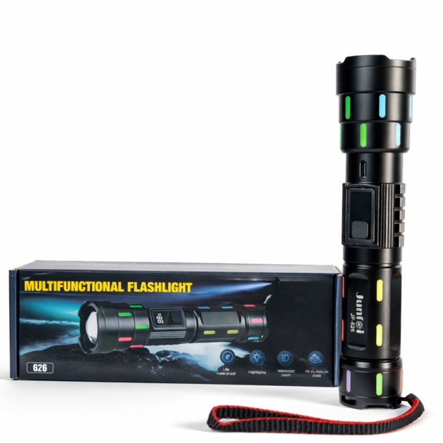 كشاف يدوي قوي مع شاشة رقمية - الصورة 2