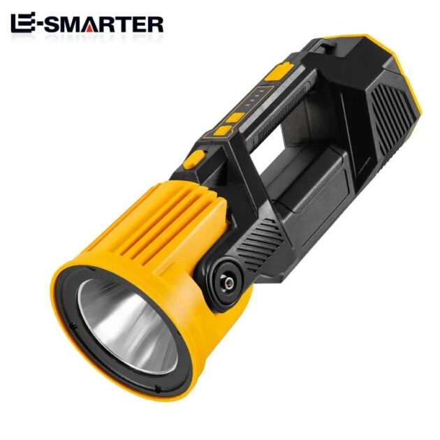 كشاف يدوي LED قوي متعدد الاستعمالات بزاوية 90° مع إضاءة جانبية ملوّنة